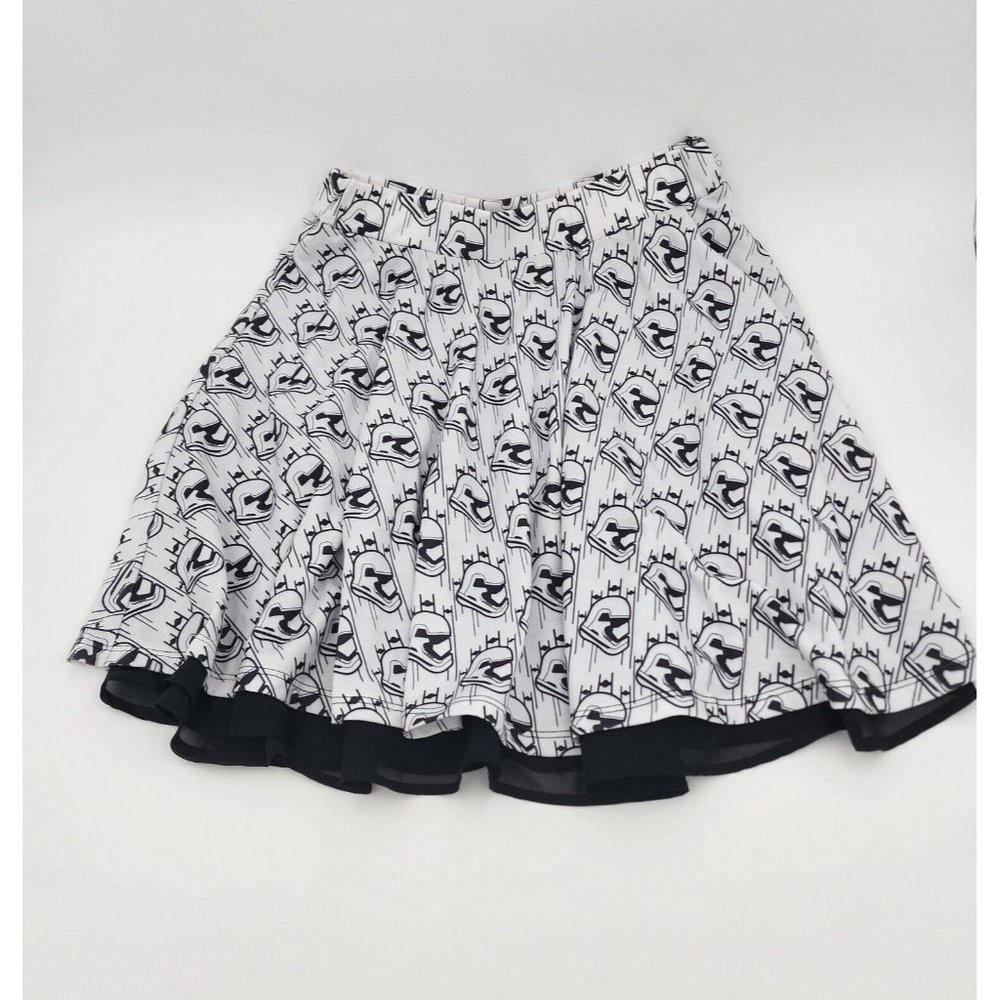 Star Wars Her Universe Womens Skirt SMALL Mini Flare Stormtroopers Black White
